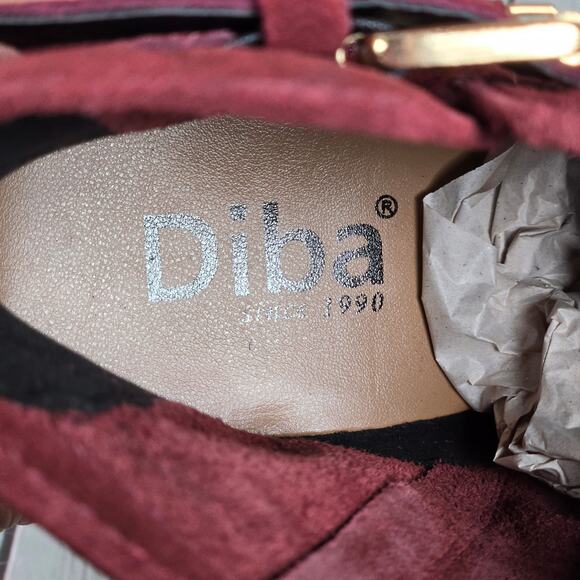 Diba Sleek Burgundy Suede Bootie 8.5 NWT - Picture 9 of 14